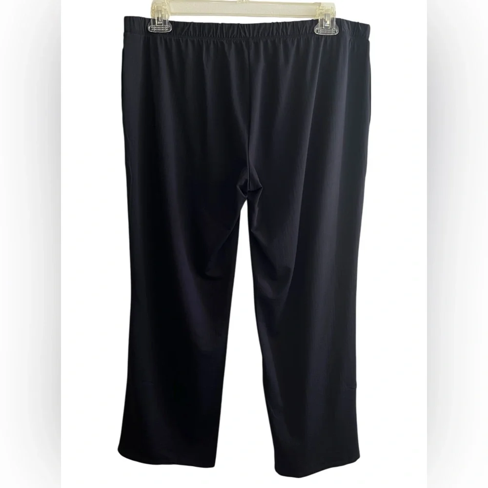 IBKUL IBKomfortable Size XL Straight-leg jogger Black Pants with Pockets - Picture 3 of 14